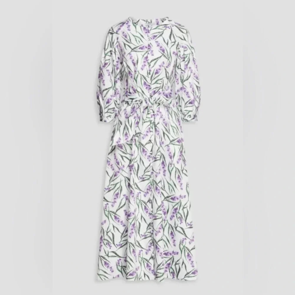 OLIVIA RUBIN Size 4 Lavender Print Annie Dress